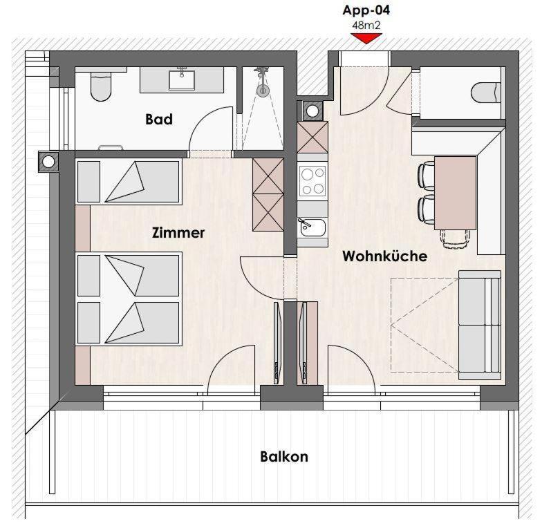 Kaiser Apart Walchsee Buitenkant foto